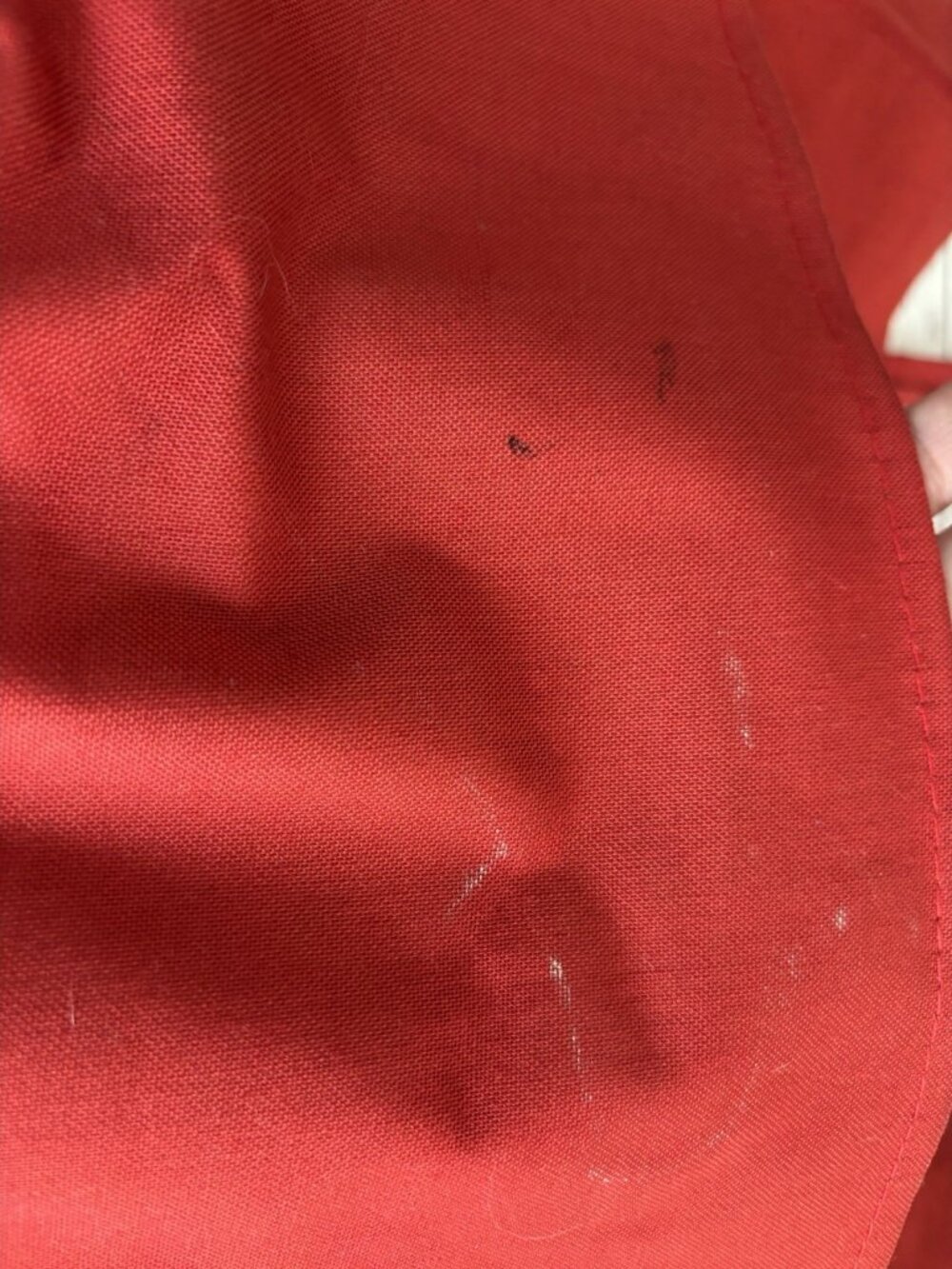 Vintage Red Needlecraft Knitting Needlework Crafts Project Tote Bag MCM - Picture 3 of 13